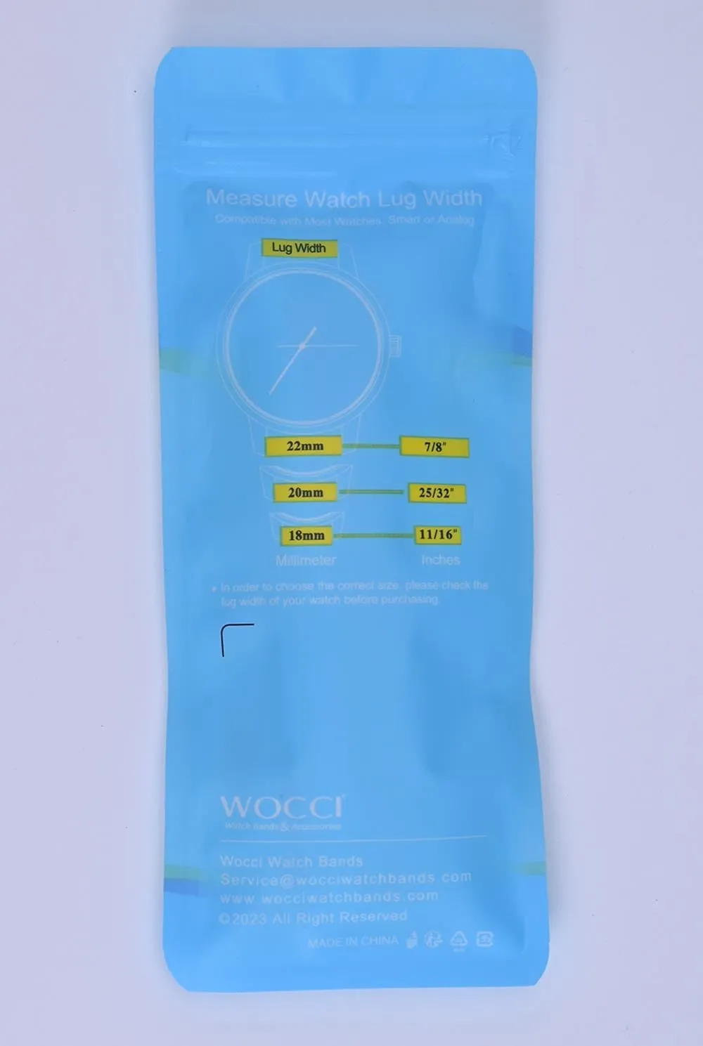 WOCCI Double Holes Nylon Watch Bands, Silky Nylon Straps, Quick Release, Compatible Watch Lug Width 18mm 20mm 22mm