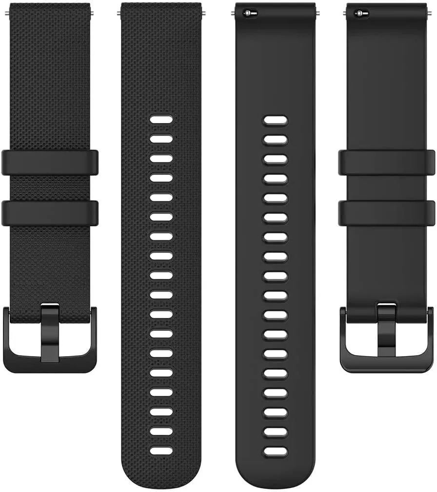 Wristology Easy Change Silicone Replacement Soft Rubber Watch Band - Interchangeable Quick Release Strap for Men Women - Choose Color and Width - 16mm,18mm, 20mm, 22mm Sbands