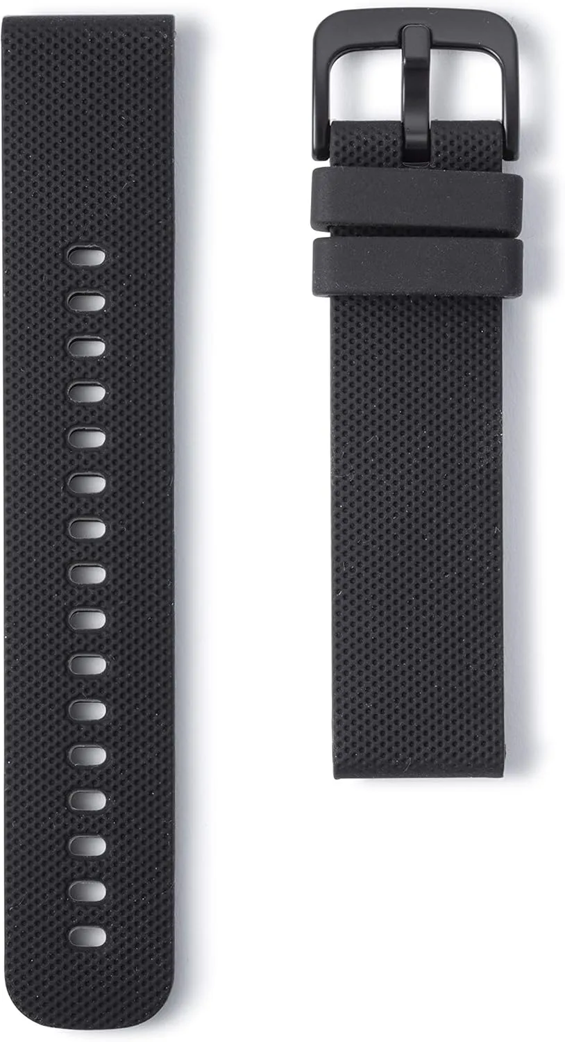 Wristology Easy Change Silicone Replacement Soft Rubber Watch Band - Interchangeable Quick Release Strap for Men Women - Choose Color and Width - 16mm,18mm, 20mm, 22mm Sbands