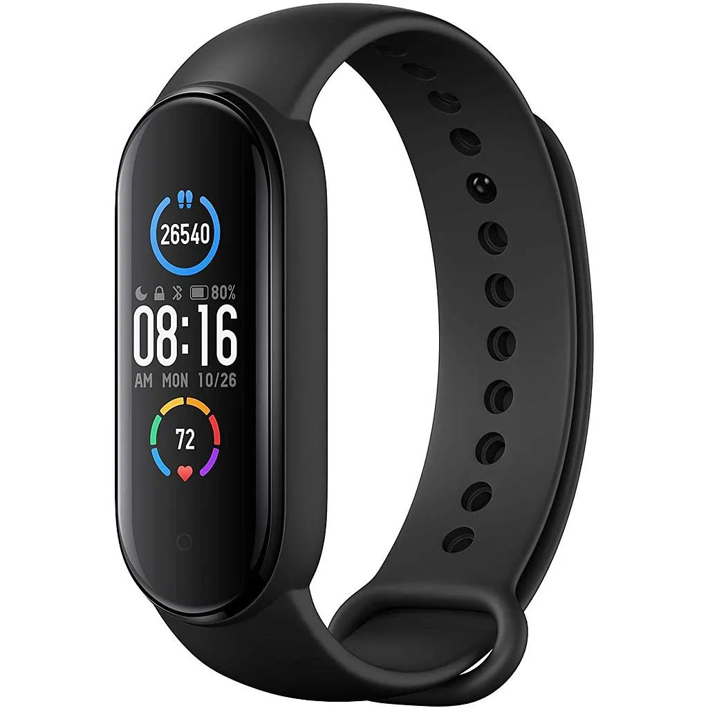 Xiaomi mi Smart Band 5 with 1.1-inch AMOLED Display and Magnetic Charging - Black